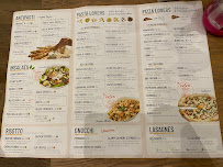 Menu / carte de Vapiano Velizy Pasta Pizza Bar à Vélizy-Villacoublay