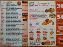 Pizzeria Resto Pizza à Arcueil (le menu)