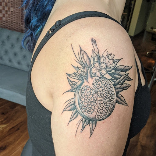 Explore tattoo ideas neck, creative tattoo ideas in Lawrence, available at Standard Electric Tattooing