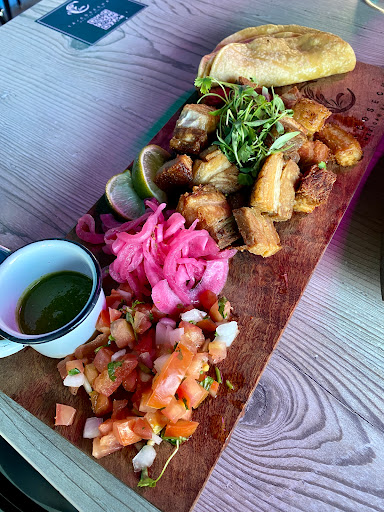 Appetizer - Pork belly chicharron bites (i had this for my entree)