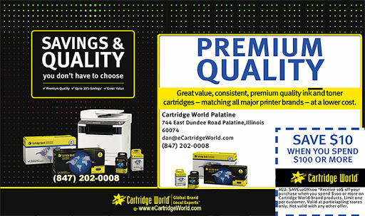 Toner Cartridge Supplier «Cartridge World», reviews and photos, 744 E Dundee Rd, Palatine, IL 60074, USA