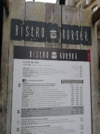 Bistro Burger Montorgueil à Paris menu