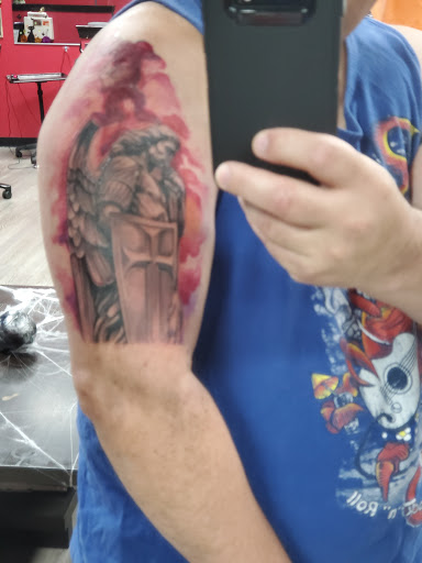 Explore skydive tattoo ideas, creative tattoo ideas in Cleveland, available at True Art Tattoos, Inc