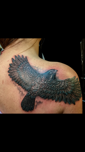 Explore ideas for sleeve tattoos, creative tattoo ideas in Alfred, available at Utopian tattoo and body piercing