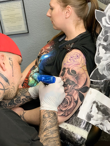 Find face tattoo idea for your next unique tattoo in Benicia at Bombshell Hair & Ink