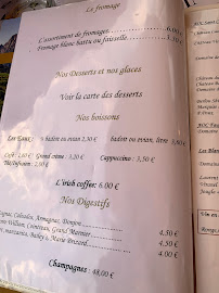 Restaurant Auberge de Réals à Cessenon-sur-Orb (le menu)