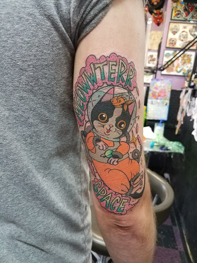 Explore cool upper arm tattoo ideas, creative tattoo ideas in Pittsburgh, available at Kyklops Tattoo