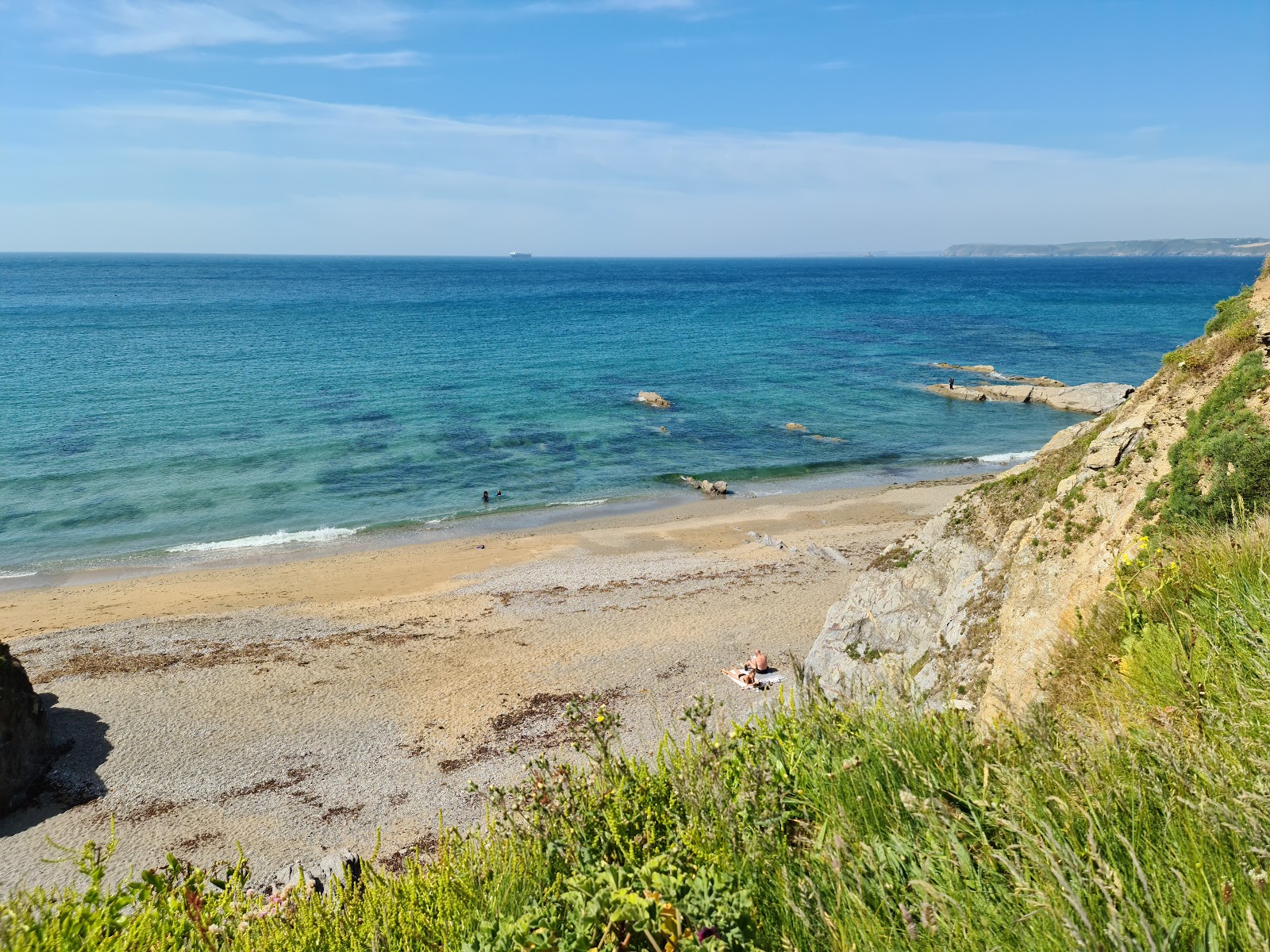 Photo de Hemmick beach - endroit populaire parmi les connaisseurs de la détente