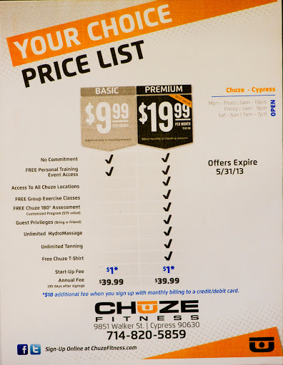 Gym «Chuze Fitness», reviews and photos, 9851 Walker St, Cypress, CA 90630, USA