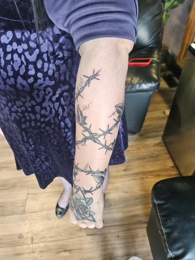 Explore tattoo ideas footprints, creative tattoo ideas in Batavia, available at Affliction Ink