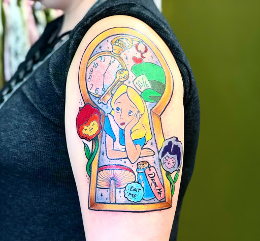Explore deceased mom tattoo ideas, creative tattoo ideas in Batavia, available at The Pretty Pin-Up Tattoo Parlor