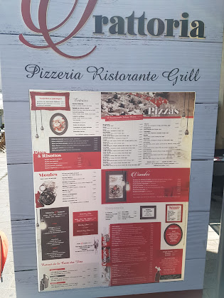 menu du restaurants La Trattoria à Pornichet