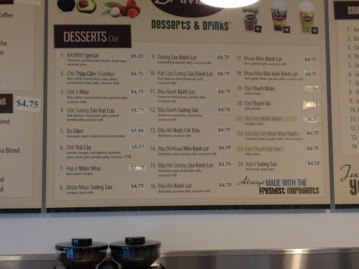 Coffee Shop «BAMBU Desserts and Drinks», reviews and photos, 11408 South St, Cerritos, CA 90703, USA