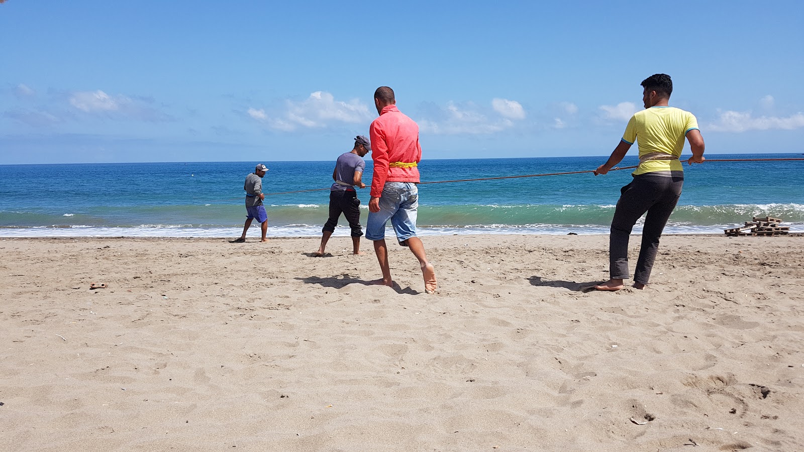 Foto av Amsa Beach och bosättningen
