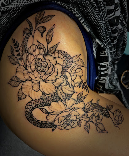 Explore tattoo ideas for spirituality, creative tattoo ideas in Osage Beach, available at Rabbits Foot Tattoo Parlor