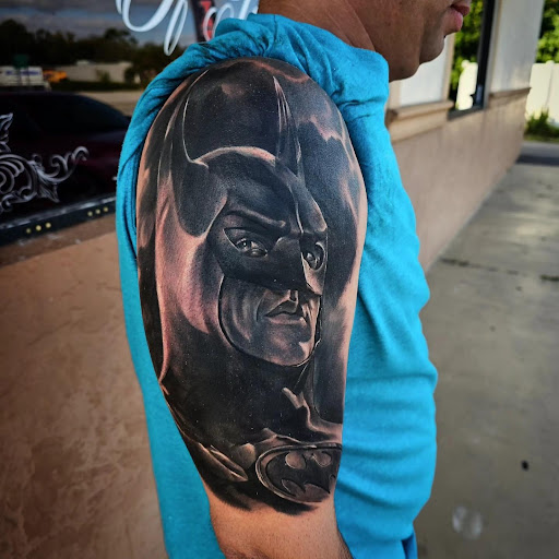 Explore full sleeve tattoo ideas for females, creative tattoo ideas in Fort Myers, available at Loyal 2 The Coil Tattoos & Piercings (Edison Mall Location Entrance F)