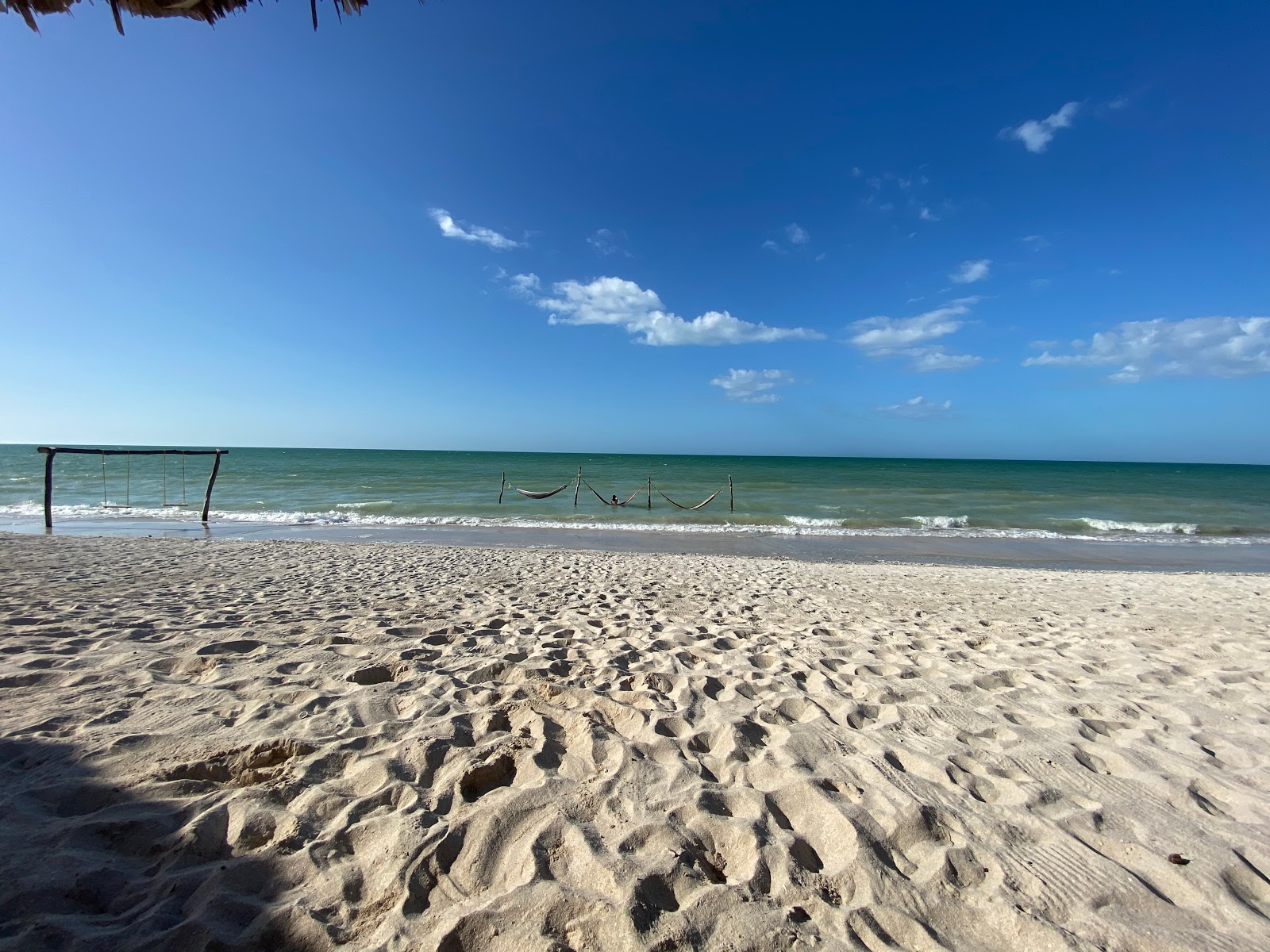 Foto av La Playita Sabancuy med turkos rent vatten yta