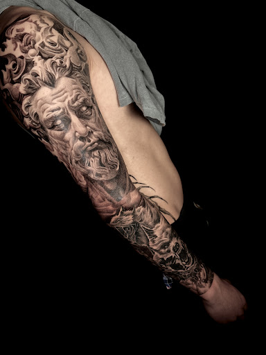 Explore voodoo doll tattoo ideas, creative tattoo ideas in Norcross, available at Brotherhood Tattoo