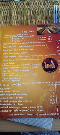 Restaurant marocain Zamane Couscous à Roquebrune-Cap-Martin - menu / carte