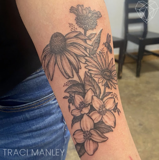 Explore checkered flag tattoo ideas, creative tattoo ideas in Spokane, available at Moms Custom Tattoo & Body Piercing