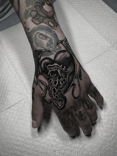 Explore tattoo ideas shoulder, creative tattoo ideas in Corona, available at Crop Circles Tattoo Studio