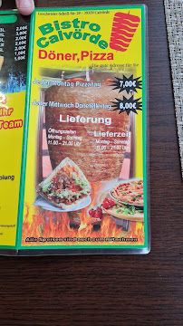 Bistro Bistro Calvörde à Calvörde (la carte)