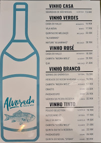 Menu / carte de Restaurante Alvorada à Alvor