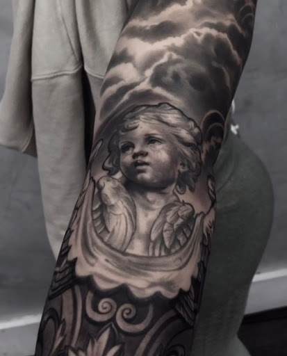 Explore mexican sleeve tattoo ideas, creative tattoo ideas in Hollywood, available at Sacred Eye Tattoos