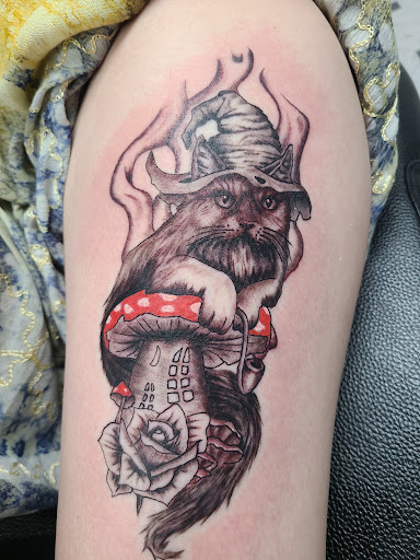 Explore half sleeve tattoo ideas black and grey, creative tattoo ideas in Pahrump, available at Social Suicide Tattoos