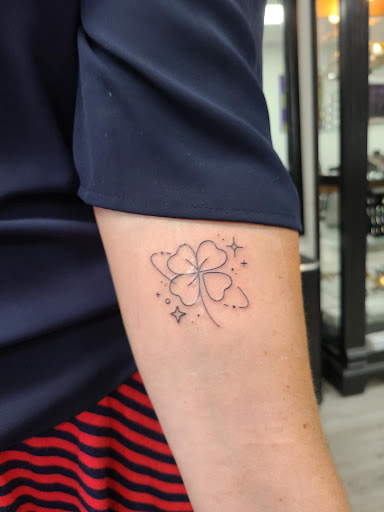 Explore basquiat tattoo ideas, creative tattoo ideas in Lombard, available at New Hope Tattoo