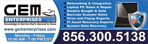 Computer Repair Service «Computer and Laptop Repair by GEM ENTERPRISES», reviews and photos, 826 Columbia Ave, Millville, NJ 08332, USA