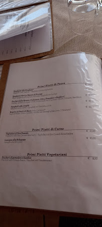 Menu / carte de Agli Alberoni à Caorle