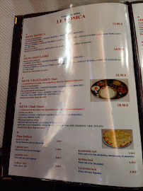 Le Monica à Toulouse menu