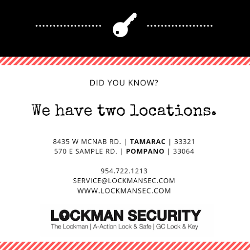 Locksmith «The Lockman», reviews and photos, 8435 W McNab Rd, Pompano Beach, FL 33321, USA
