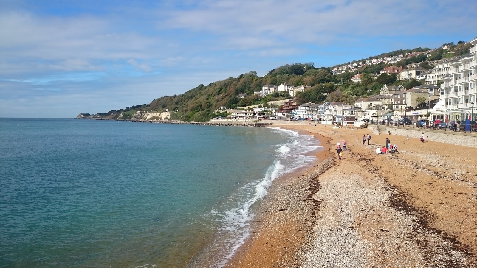 Foto van Ventnor Strand met turquoise puur water oppervlakte