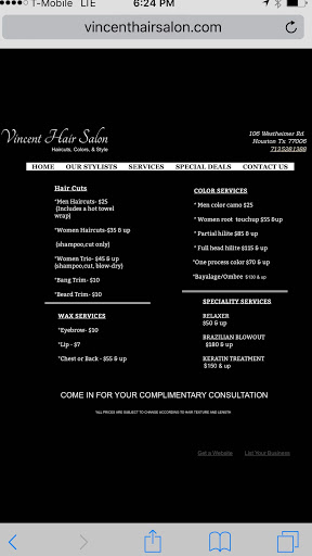 Hair Salon «Vincent Hair Salon», reviews and photos, 106 Westheimer Rd, Houston, TX 77006, USA