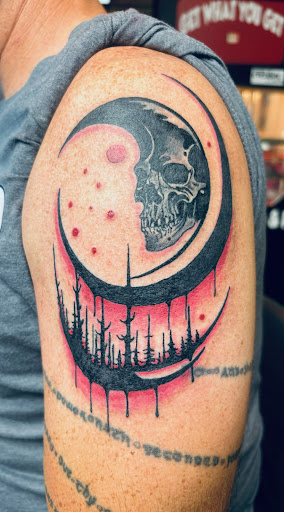 Explore halloweentown tattoo ideas, creative tattoo ideas in Wilmington, available at Wilmington Tattoo & Piercing