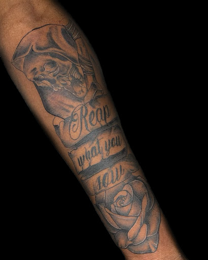 Explore letter m tattoo ideas, creative tattoo ideas in Milwaukee, available at The Skin Museum