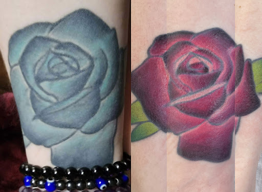Explore august birth flower tattoo ideas, creative tattoo ideas in Abilene, available at Sacred Art