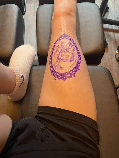 Explore name tattoo placement ideas, creative tattoo ideas in Pinellas Park, available at Dark Mark Ink Piercing & Tattoo Studio