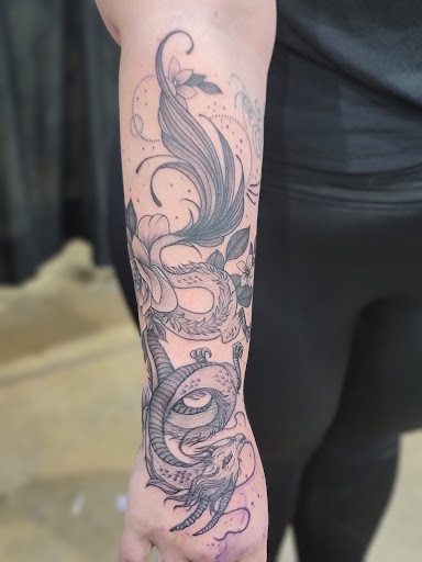 Explore blackout cover up tattoo ideas, creative tattoo ideas in Hillsboro, available at Reflections Art Gallery and Studio