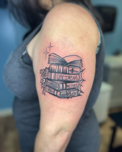 Explore cool arm sleeve tattoo ideas, creative tattoo ideas in Tehachapi, available at Briar Rose TATTOO