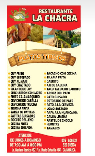 Opiniones de Restaurante La chacra cajamarca en Cajamarca - Restaurante
