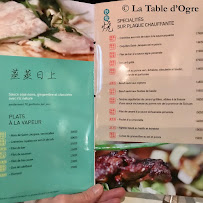 Le Lys d'Or à Paris menu