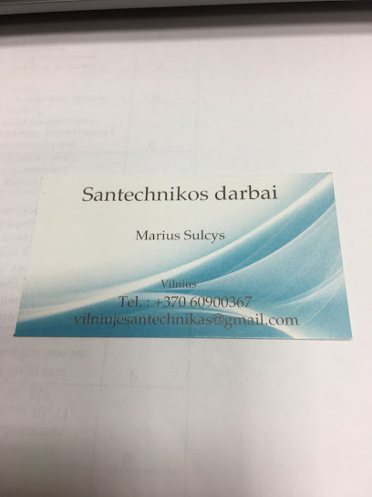 Santechnikos darbai Vilniuje
