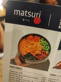 Restaurant japonais Matsuri Marbeuf à Paris - menu / carte