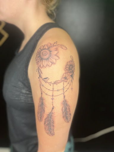 Explore female virgo tattoo ideas, creative tattoo ideas in Foley, available at Emerald Ink Tattoos by Victoria