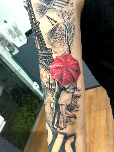 Explore tattoo ideas for mens thigh, creative tattoo ideas in Sarasota, available at SEVEN SINS Tattoo Studio