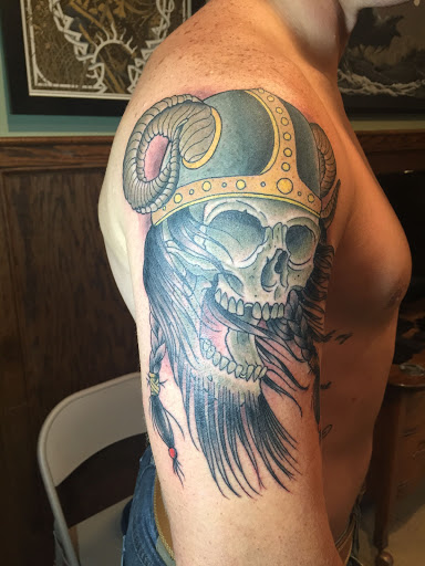 Explore tattoo ideas for chest piece, creative tattoo ideas in Franklin, available at Battleground Tattoo Parlour