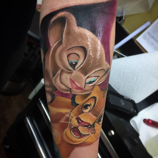 Explore halloween couple tattoo ideas, creative tattoo ideas in Junction City, available at Junction City Tattoo